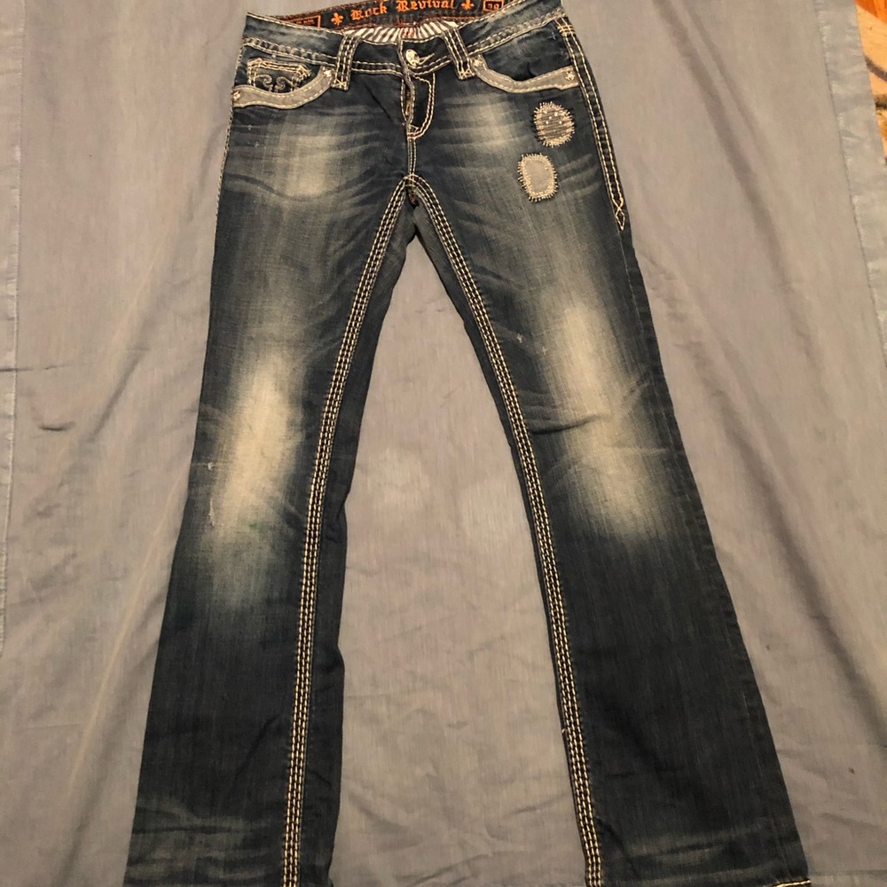 Rock revival awesome jeans size 28 boot Alanis.